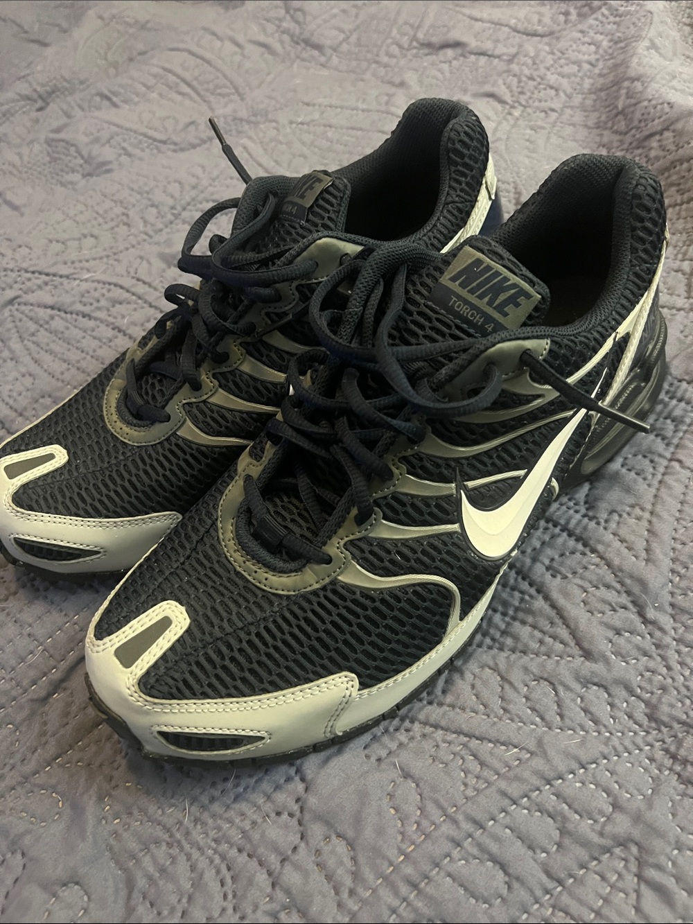 🔥Nike Torch 4 Navy & White Mesh Running Sneakers New